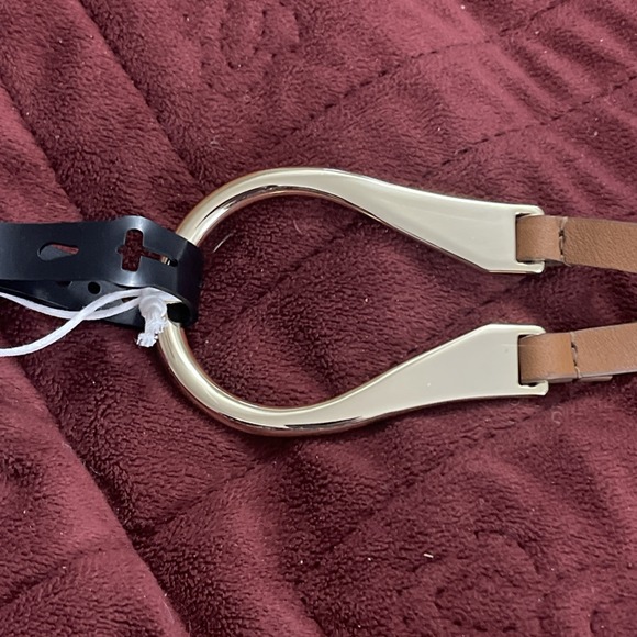 NWT Chico\'s Renaissance Geniune Brown Leather Belt 1.25\